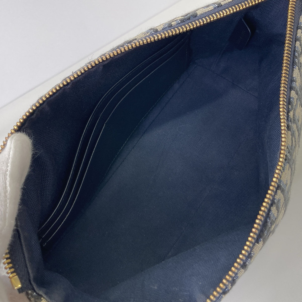 Dior Diorstar Hobo Bag Shoulder Canvas Navy Blue - Picture 6 of 6